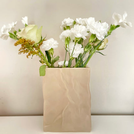 Beige Ceramic Vase