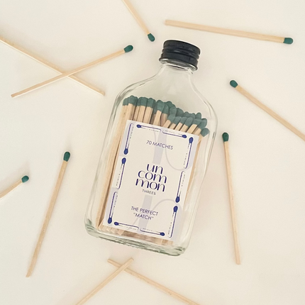 Black Lid Match Bottle