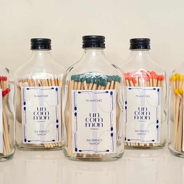 Black Lid Match Bottle