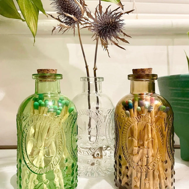 Apothecary Glass Jar with Cork Lid