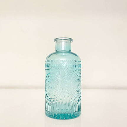 Blue & Green Vintage Glass Vase