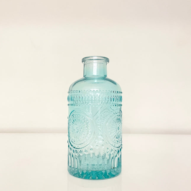 Blue & Green Vintage Glass Vase